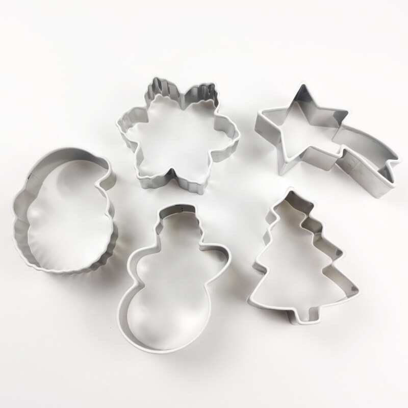 5pcs Stainless steel Christmas cookie cutter set-copy