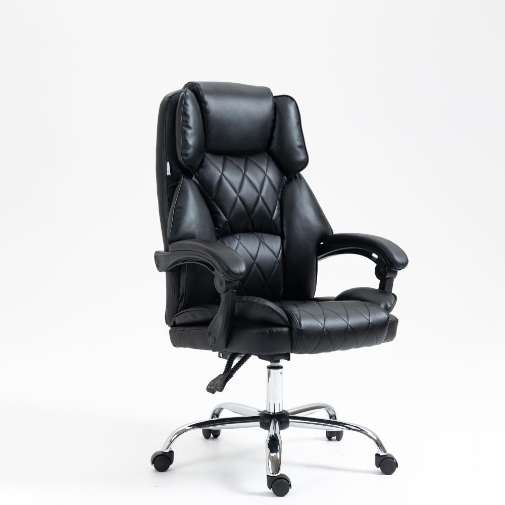 high back executive leather ergonomic office chair, high back executive leather office chair lumbar support, high back black leather executive swivel chair with arms, executive office chair with adjustable arms