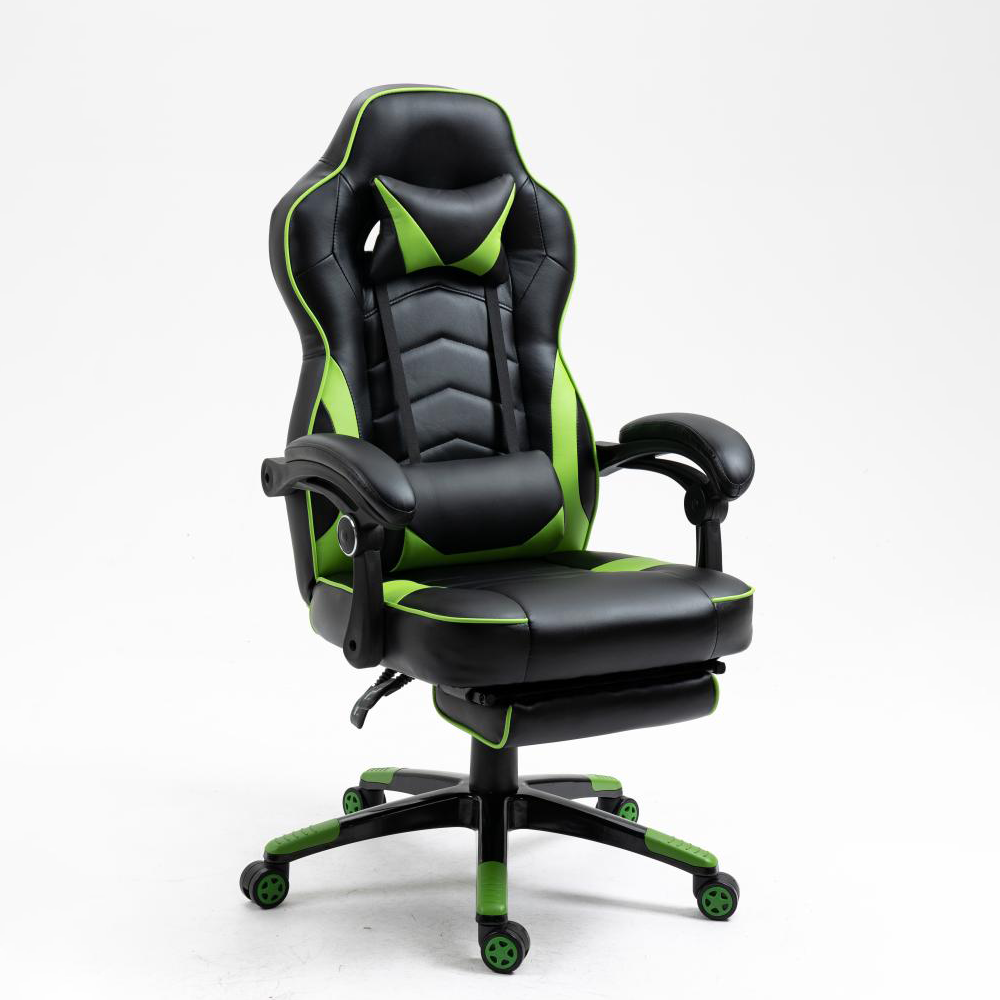 ergonomic gaming chair with footrest and massage gtracing, ergonomic gaming computer chair, ergonomic gaming desk chair, ergonomic gaming office chair, high back computer gaming chair