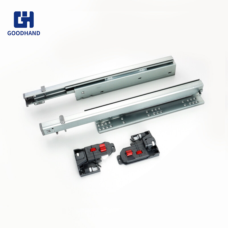 Professional Supplier Cold-Rolled Steel Slide Rail Telescopic Drawer Slides Soft Close,GH J01 Best Selling Drawer Slide Cold Rolled Steel Push Open Kitchen Furniture Slides With good quality,Adjusting glide,GH J02 Wholesale Heavy Duty Drawer Slides 45MM Full Extension 3 Fold Ball Bearing Drawer Slide,GH J04 Full-Extension Telescopic Channel Soft Close Cabinet Ball Bearing Drawer Slide