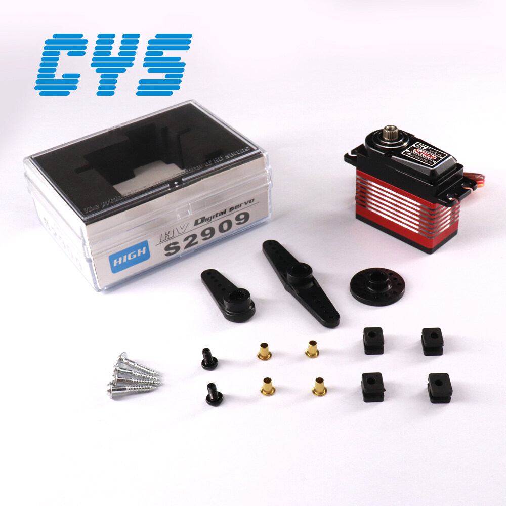 coreless linear servo motor, coreless or brushless servo, Full Aluminum Case Coreless Servo CYS-S2909, full aluminum case coreless servo cys-s2909 factory direct sales