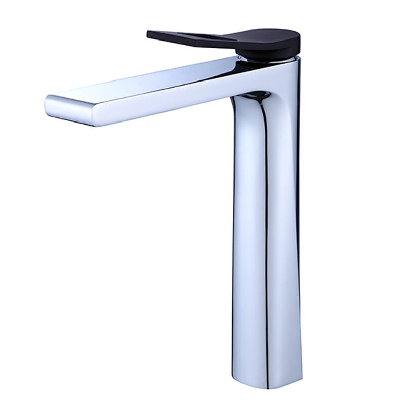 Chrome plated faucet single handle basin mixer Long basin faucet