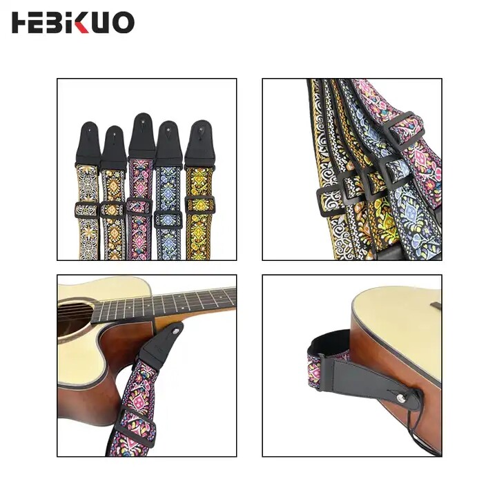 cinta de guitarra acústica, alça de guitarra elétrica, alça de baixo, faixa de guitarra personalizada