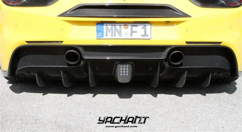 YCFR488053LDCF 2015-2022 Ferrari F488 GTB & Spider NVT Style Rear Diffuser DCF (2).jpg