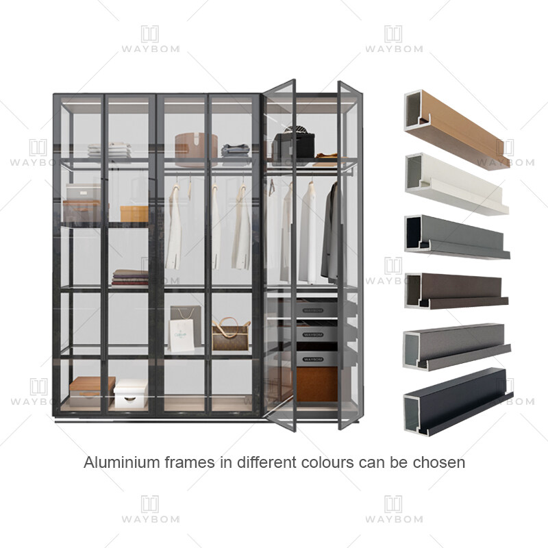 How difficult to find a manufacturer of minimalist glass wardrobe profiles with good quality and novel colors?