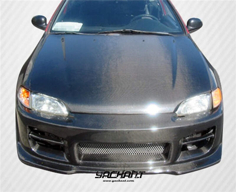 YCHDEG005CF 1992-1995 Honda Civic EG  3DR Hatchback OEM Style Hood Bonnet CF (100).jpg