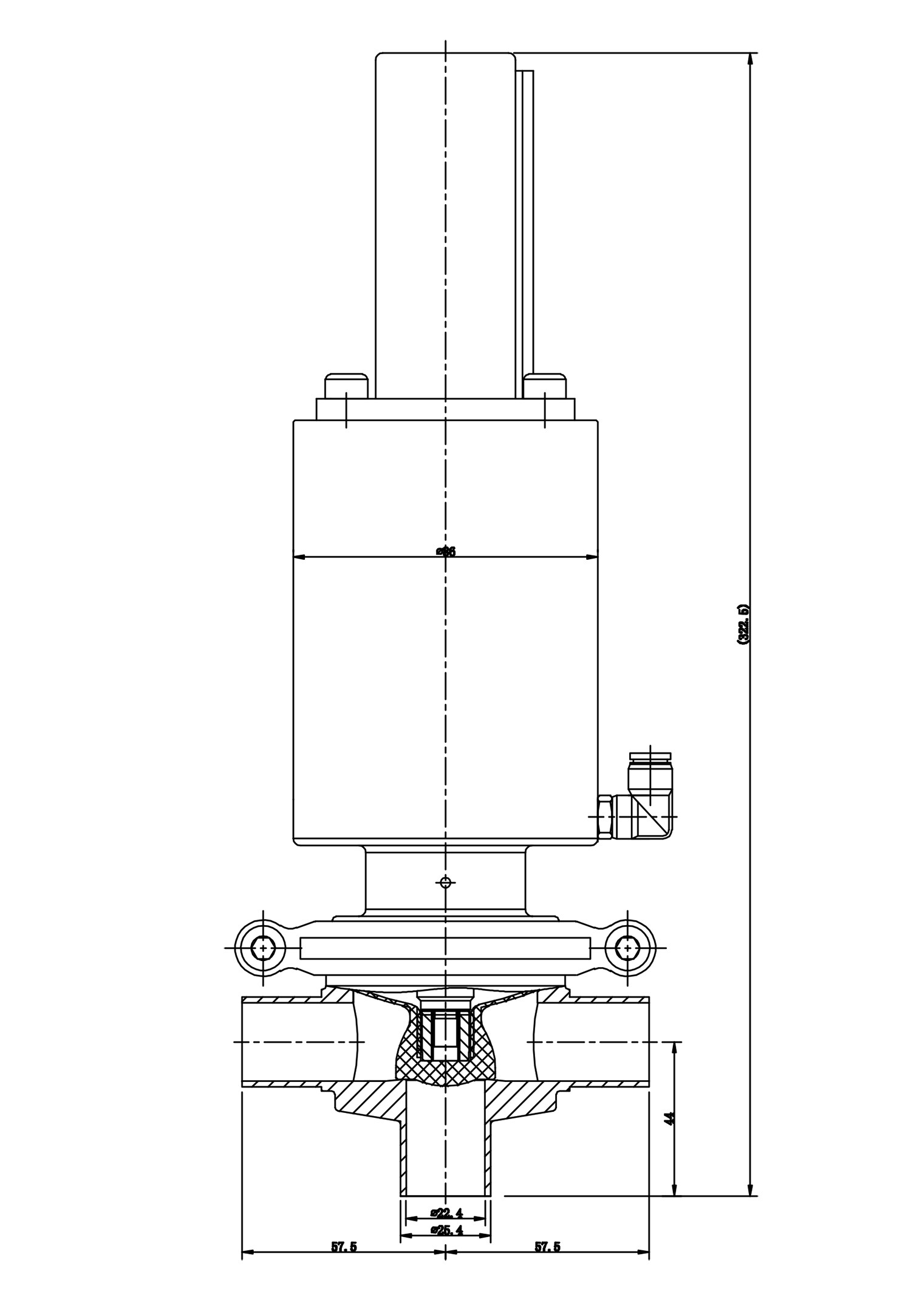 Aseptic Pneumatic Diverter Valve with Controller