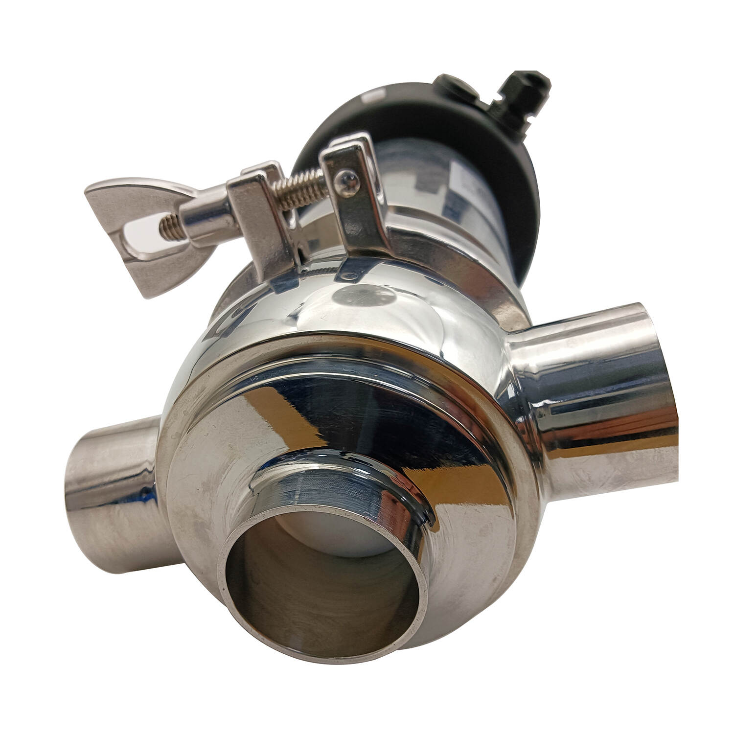 Aseptic T Port Division Valves, Aseptic T Port Diverter Valves, SS316L Diverter Valves, Sanitary Division Valves