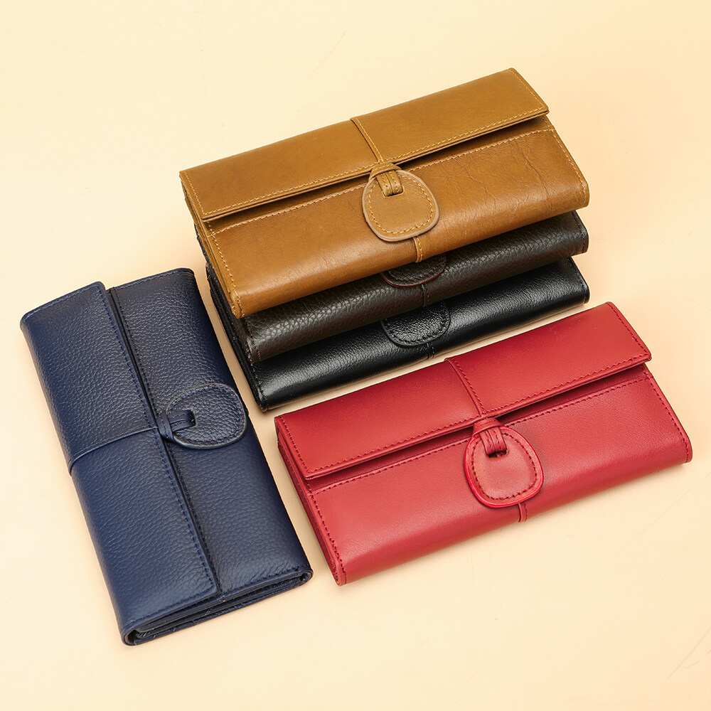 Niucunzh Genuine Leather Women Coin Purse Zipper Pocket Money Clips Leather Credit Card Holder Wallet Women Leather Wallet