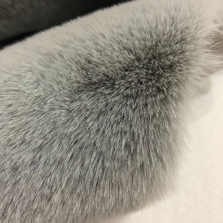 Plush Chinese Fabric Wholesale Faux Fur Rabbit Fabric Custom Color Long Pile Fur Cloth Soft Long Pile Fake Fur Fabric