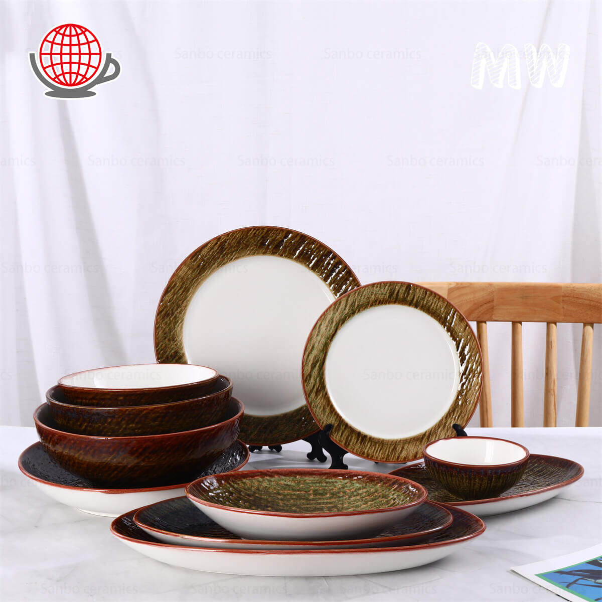 western dinnerware set,colored dinnerware,dining sets plates bowls