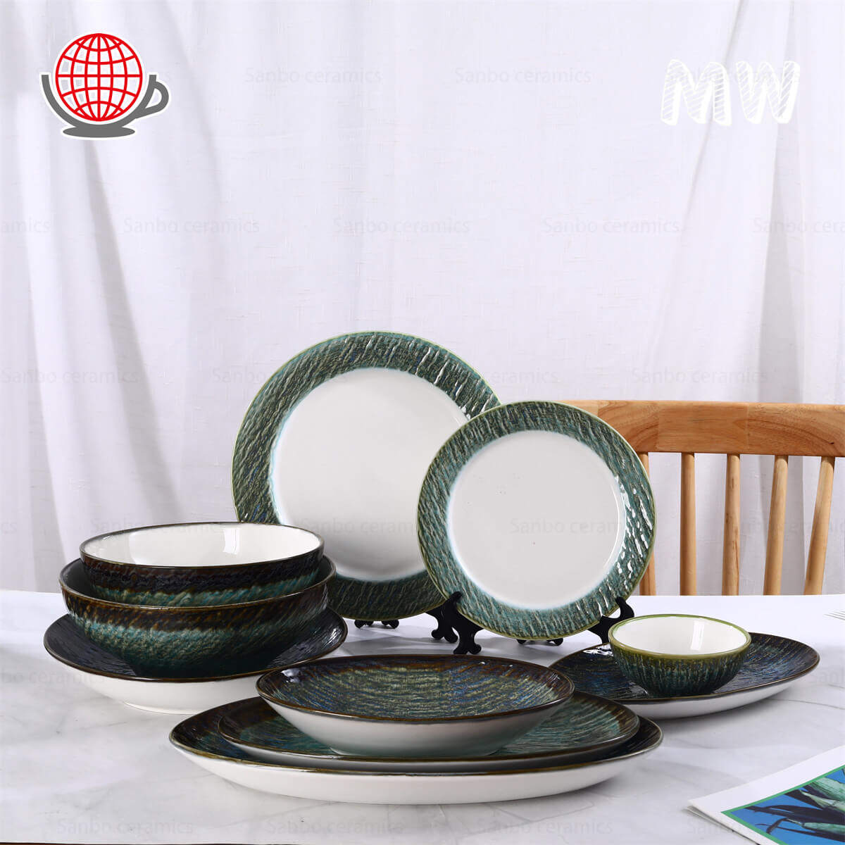 western dinnerware set,colored dinnerware,dining sets plates bowls