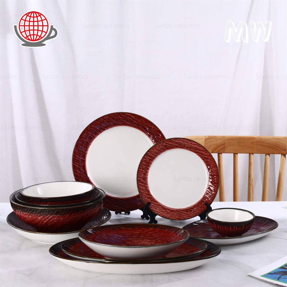 western dinnerware set,colored dinnerware,dining sets plates bowls