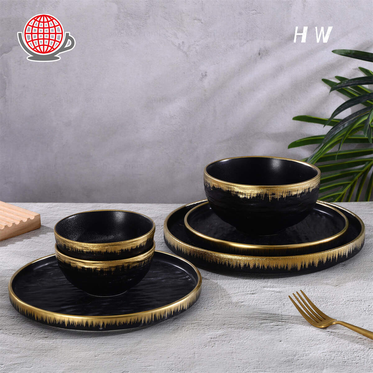 matte black dinner set,black and gold dinnerware sets,crockery suppliers