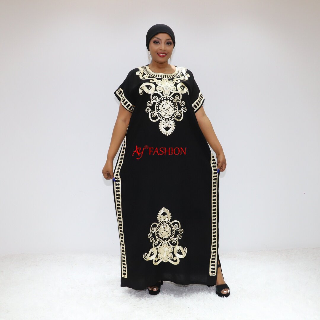 Custom African long lace dress
