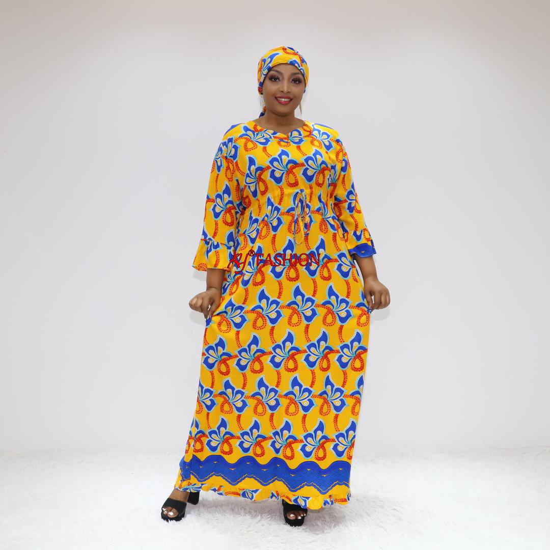 African Cotton Kitenge Robe