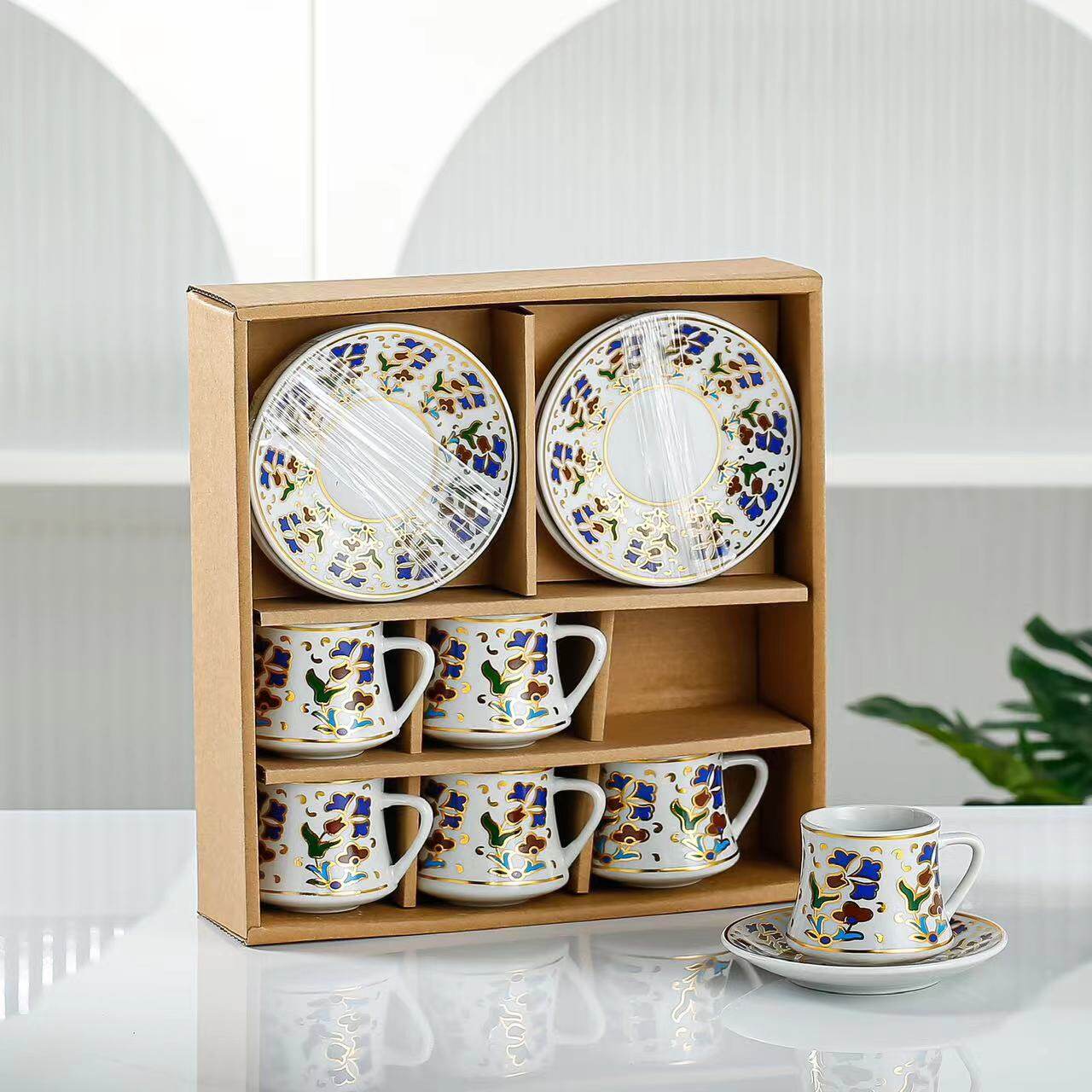 cups and saucers restaurant, floral teacup, coffee tea cup sets