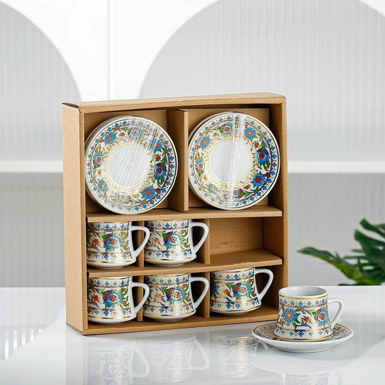 cups and saucers restaurant, floral teacup, coffee tea cup sets