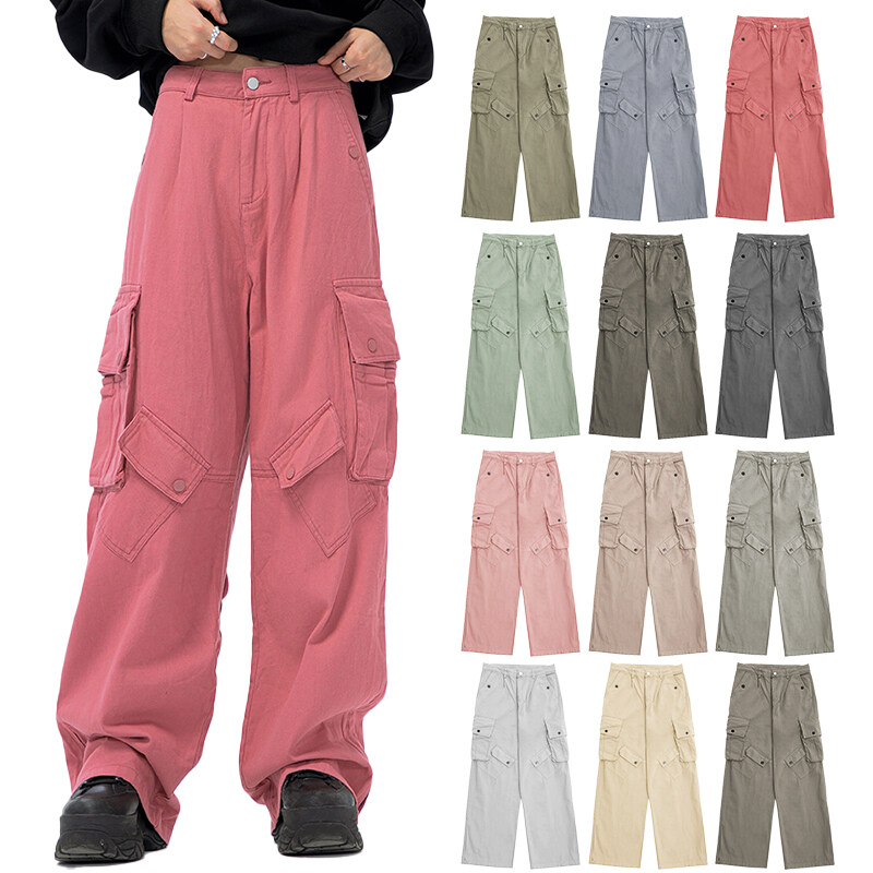 Overall Unisex Multi-pocket Pants