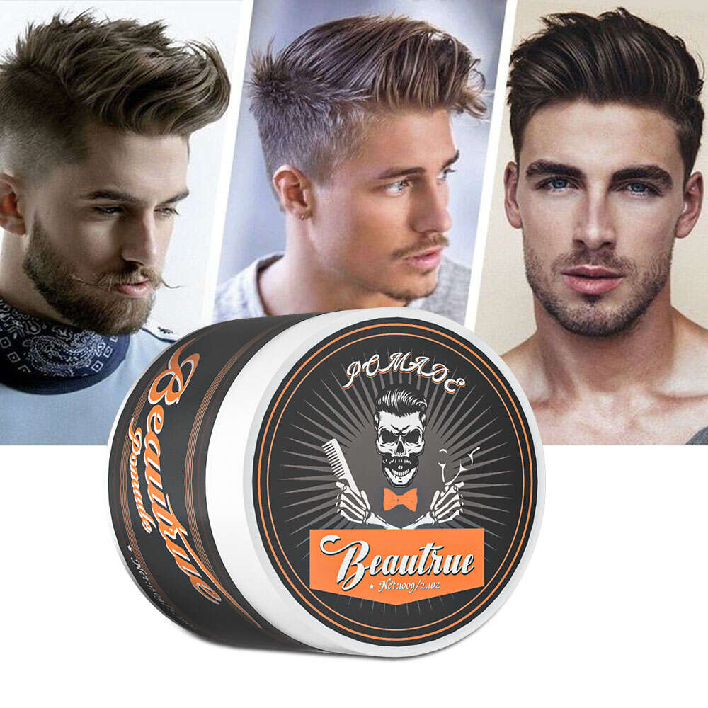 YOUR LOGO Hair Pomade Original For Men Medium Shine Water Based Wax Like Flake Free Hair Gel All Day Hold