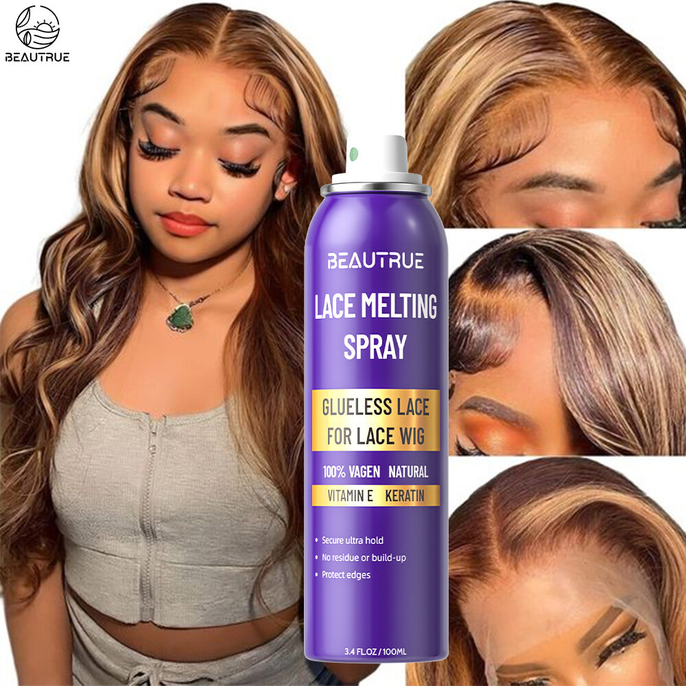 YOUR LOGO Lace Melting Spray Long Lasting for Lace Wigs Melting and Holding Spray Hair