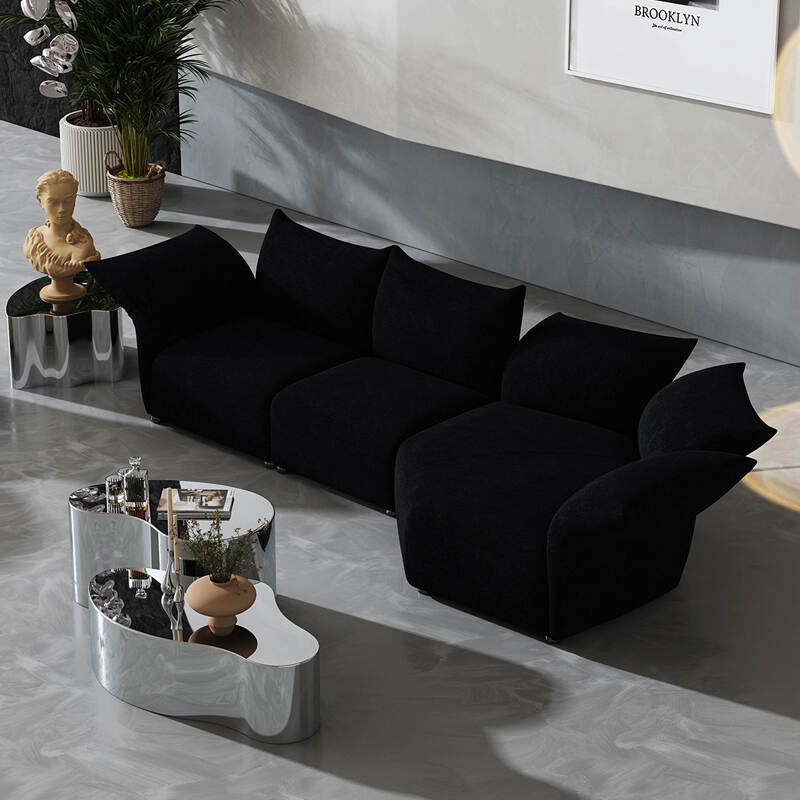 petal design shaped villa family living room sofa