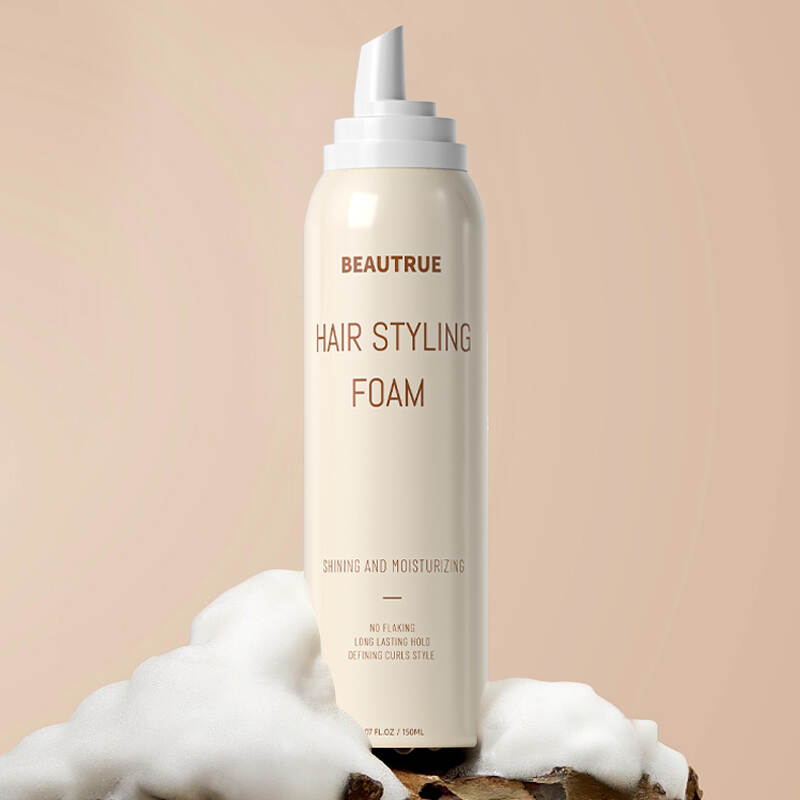 YOUR LOGO Hair Styling Foam Medium Hold Hair Care Long Lasting Mousse for Style & Shine Anti Frizz For Women