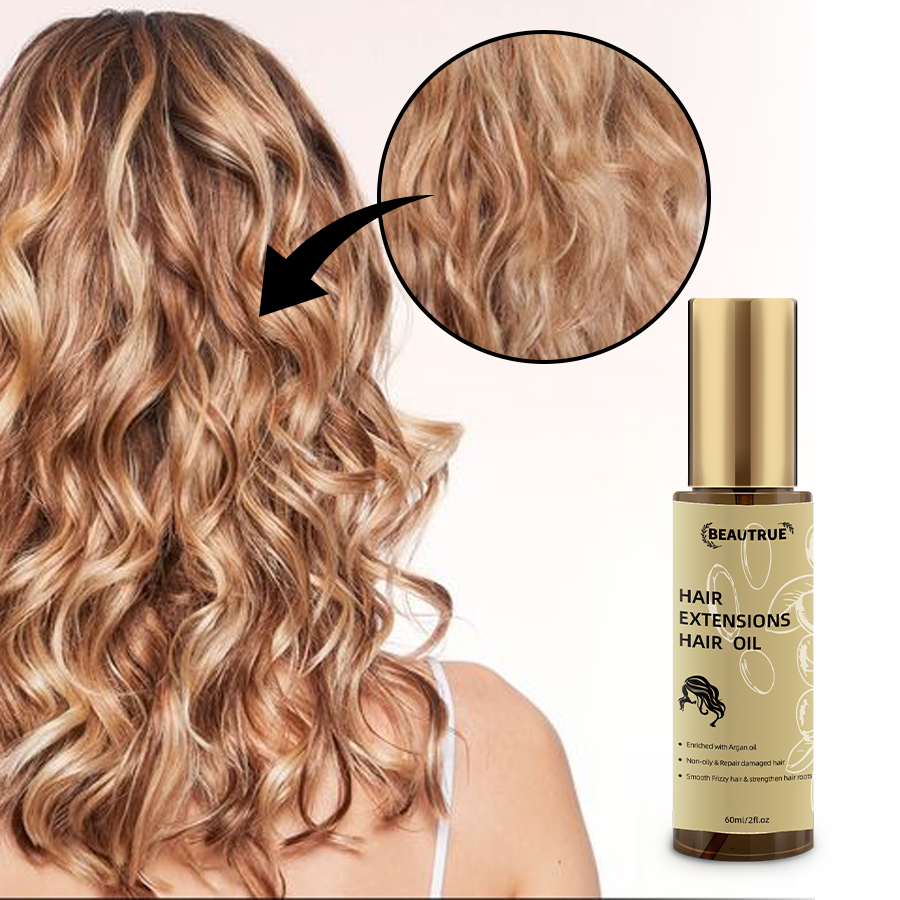 YOUR LOGO Moroccan Argan Oil Hair Oil Hair Extensions and Wigs Safe Extends Lifespan of Wigs & Hairpieces Soft & Fresh