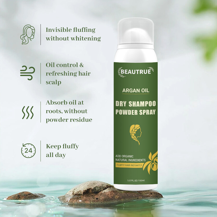 YOUR LOGO Dry Shampoo Spray Invisible Cleanse Oil Absorbing Shampoo Instantly Refreshes Hair At The Root