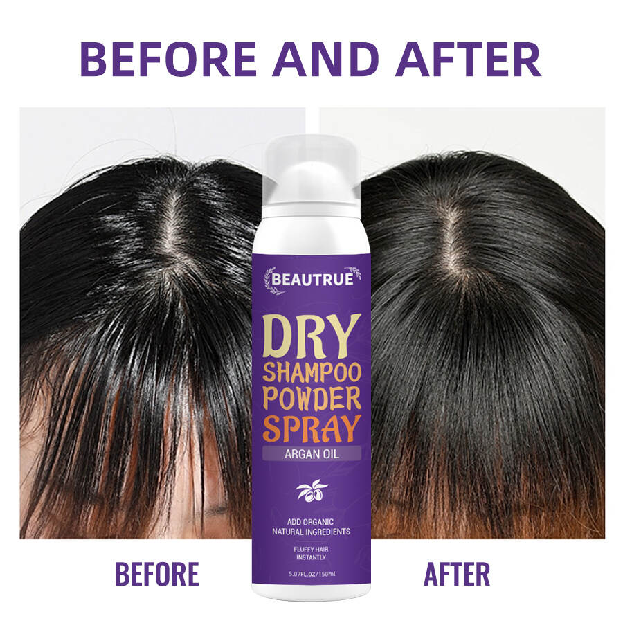 YOUR LOGO Instantly Refreshes Hair Dry Shampoo Powder Spray Absorbs Oils and Impurities for All Hair Types