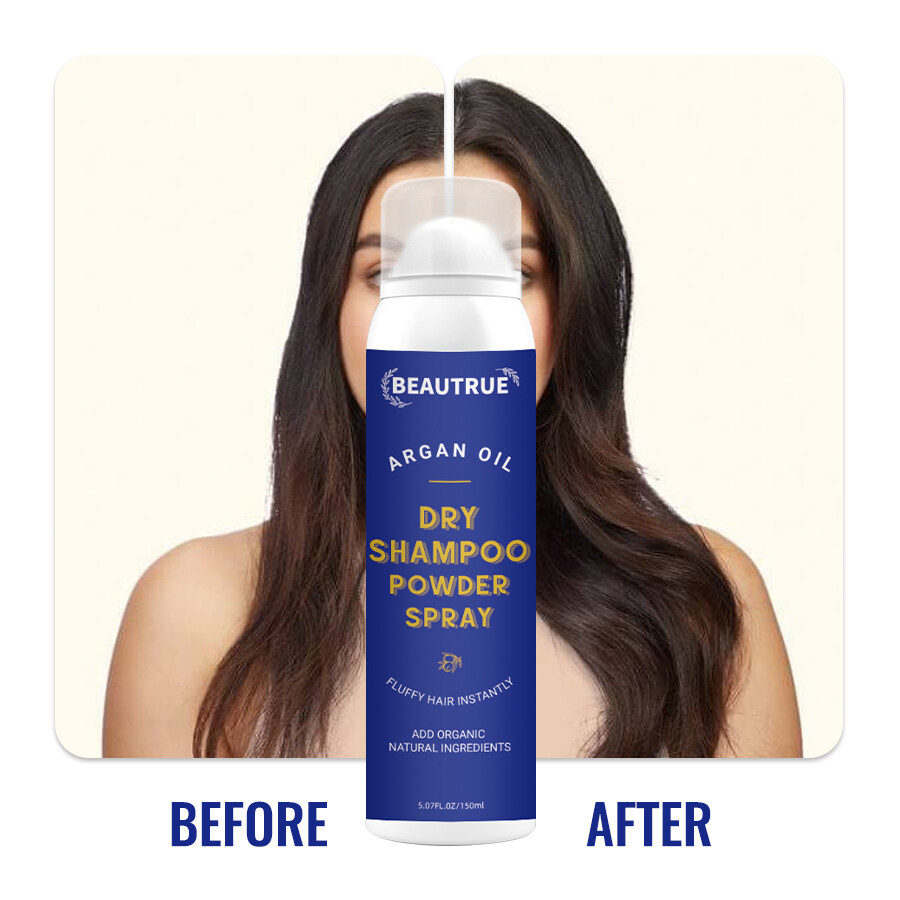 YOUR LOGO Dry Shampoo Spray Cleans Hair and Scalp Leaving No White Residue and Imparts Incredible Volume for All Hair Types