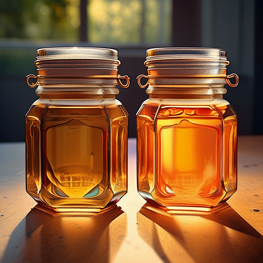 wholesale honey jars glass hexagonal factory