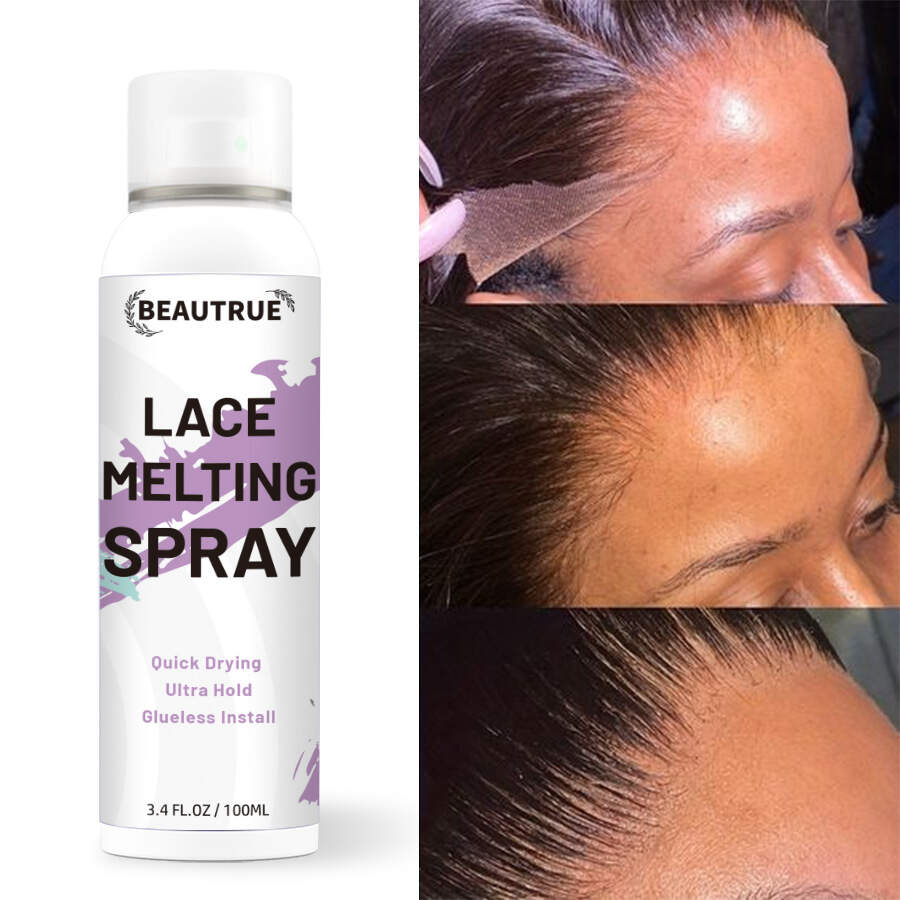 YOUR LOGO Lace Melting Spray for Wigs Extreme Firm Hold Natural Seamless finish No Reside Long Lasting Formula Perfect for wigs