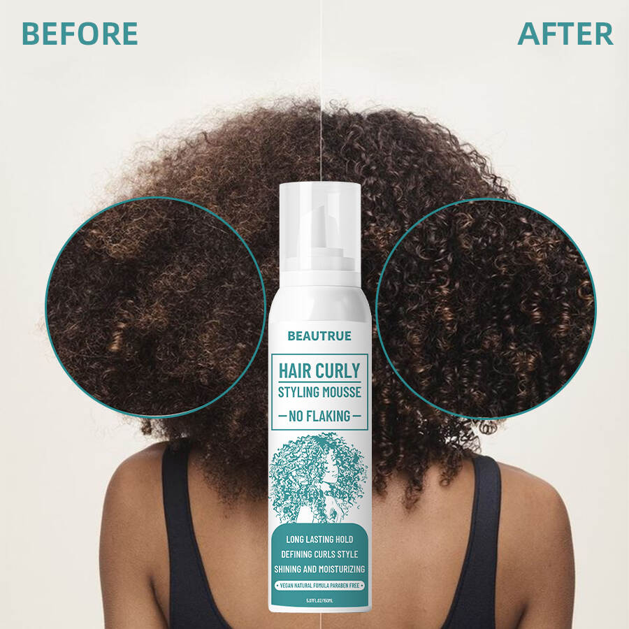 YOUR LOGO Curl Enhancing Mousse Lightweight 3-in-1 Defining Mousse for Curly and Wavy Hair