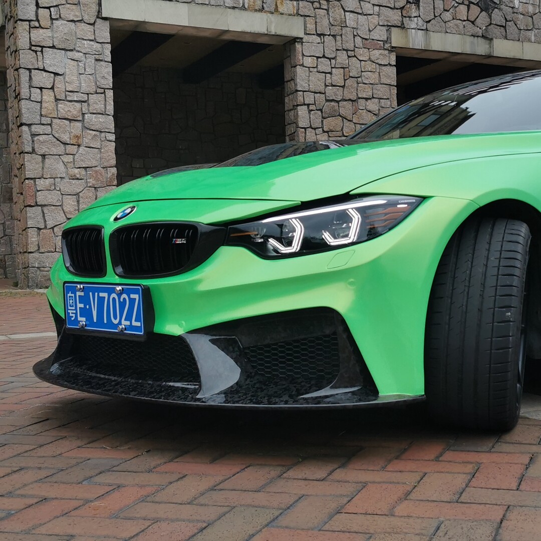For M3 F80 F81 M4 F82 F83Carbon fiber front bumper-  3D style Forged carbon