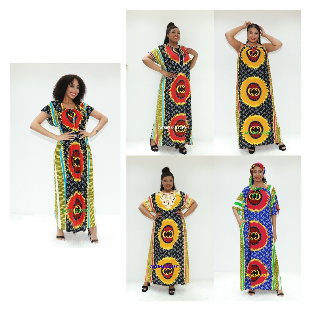 Islamic clothing abaya shifon AY Fashion AC01-A32FY Tanzania caftan Africa printed dress
