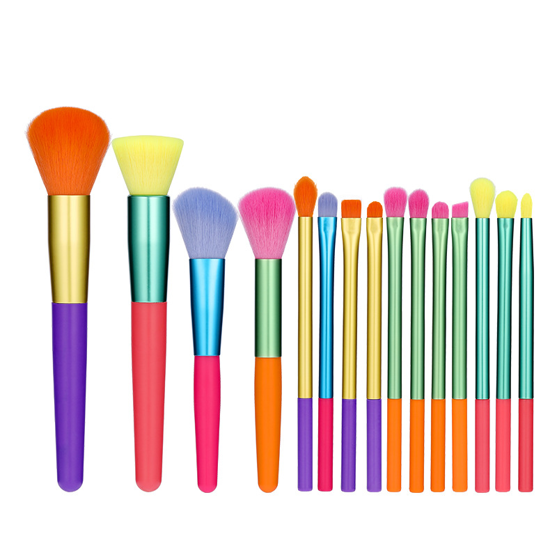 Colorful Cosmetic Brush Set