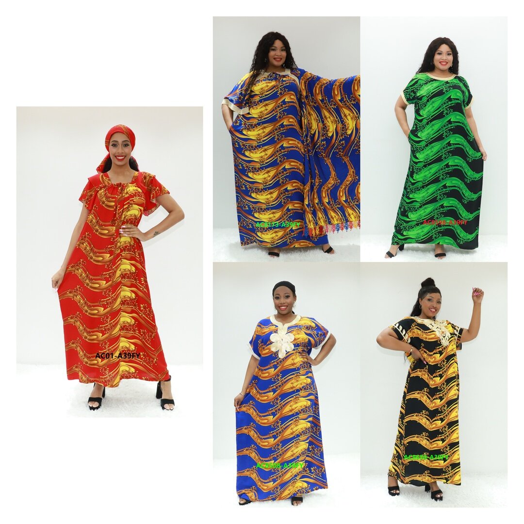 Ropa étnica Sorte Proveedor Boubou Love Sahara AC01-A39FY GHANA ABAYA CAFTAN