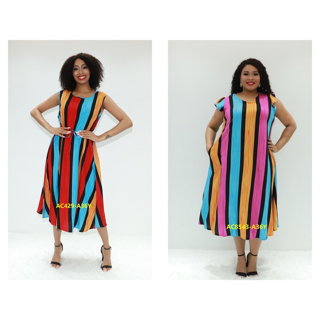 Vestidos africanos Kaftan Georgette AC429-A36Y Abidjan Fashion Dashiki Vestido