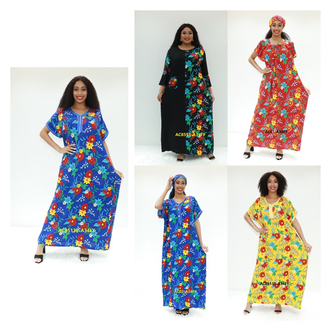 Muslimische Kleidung Dashiki Hight Qualität Ay Fashion AC85136-A34fy Kamerun Kaftan Dashiki Kleid