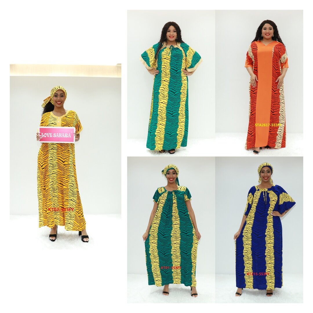 Africa clothing kaftan marocain femme KT02-553FY Cameroon caftan ethnic dress