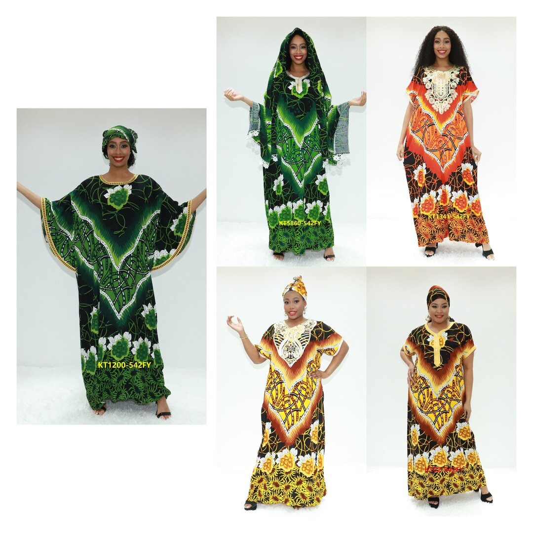 Islamic Clothing Tissus Traditionnellle Afrika KT1200-542FY GHANA BOUBOU BOUBOU