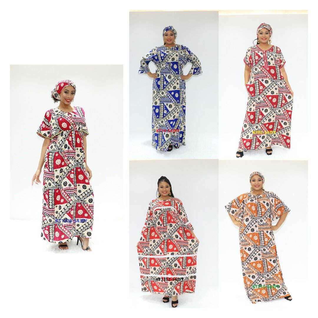 Africa Dress Force Abaya Fournisseur AY Fashion KT1220-543 Ghana Boubou Robe ethnique