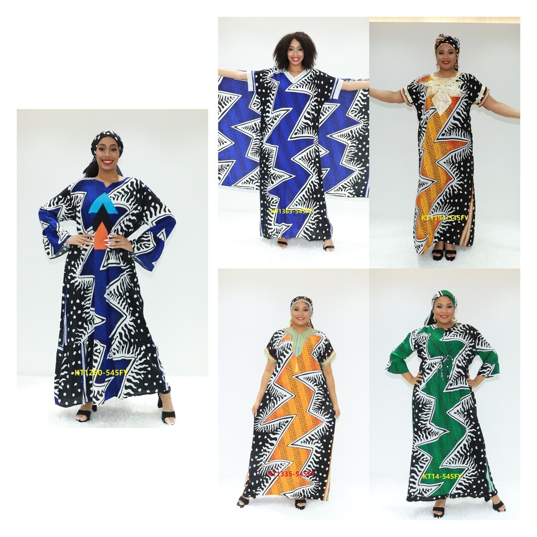 Muslimah-Kleid Achselzucken Abaya Kt1260-545fy Ghana Kleidung Ethnisches Kleid