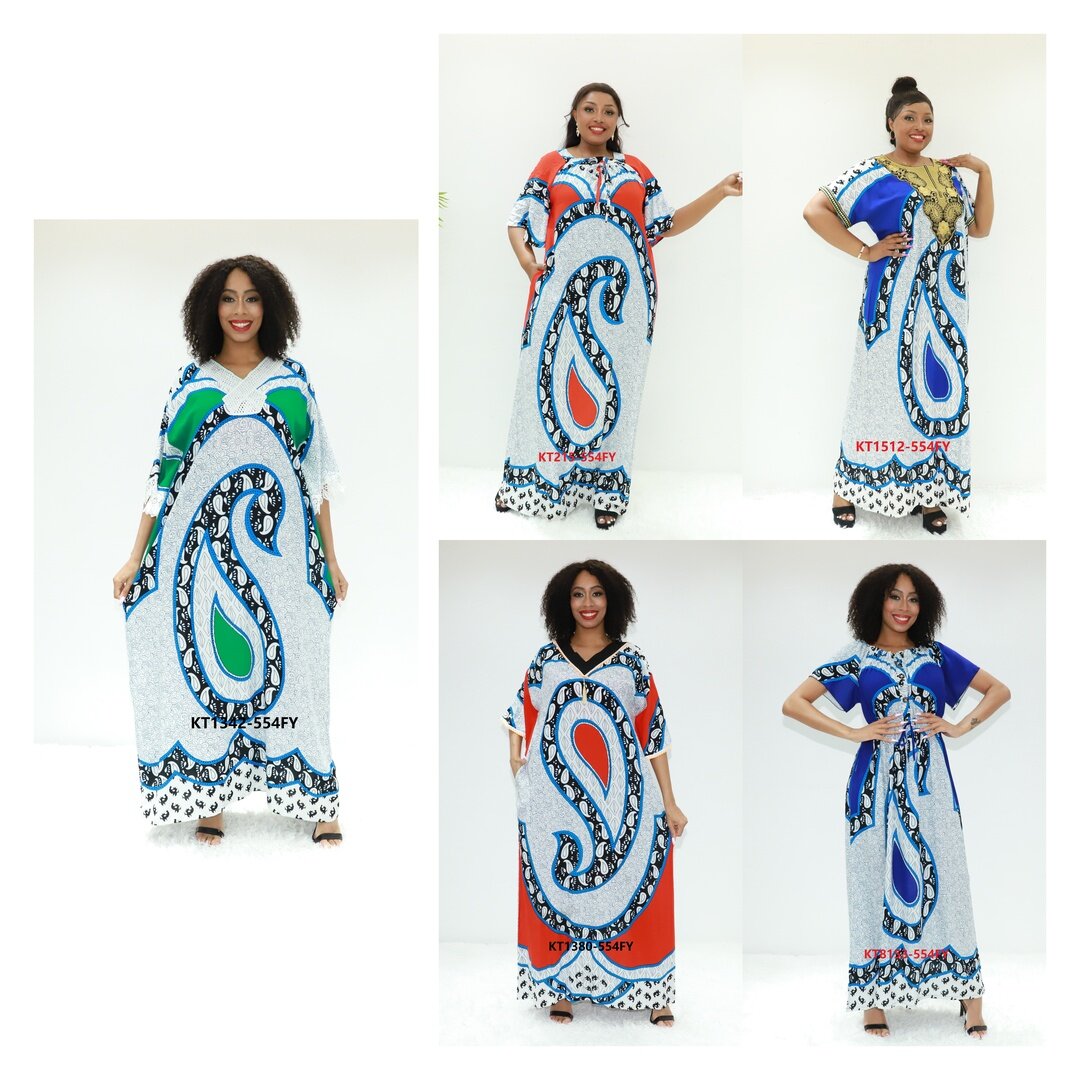 African dresses black kaftan fabrics Love Sahara KT1342-554FY Tanzania Fashion caftan