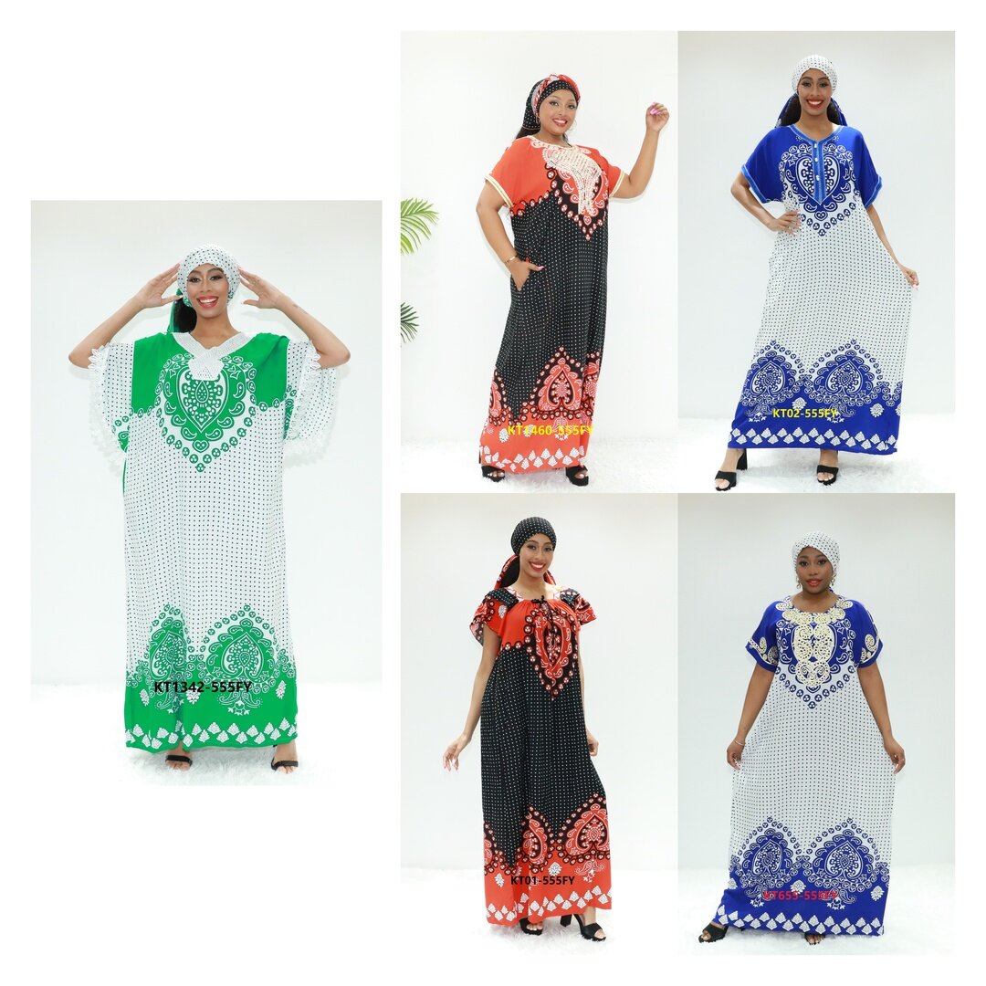 Afrika Kleidung mit Kapuze mit großer Kapazität Love Sahara KT1342-555fy Ghana Abaya Abaya