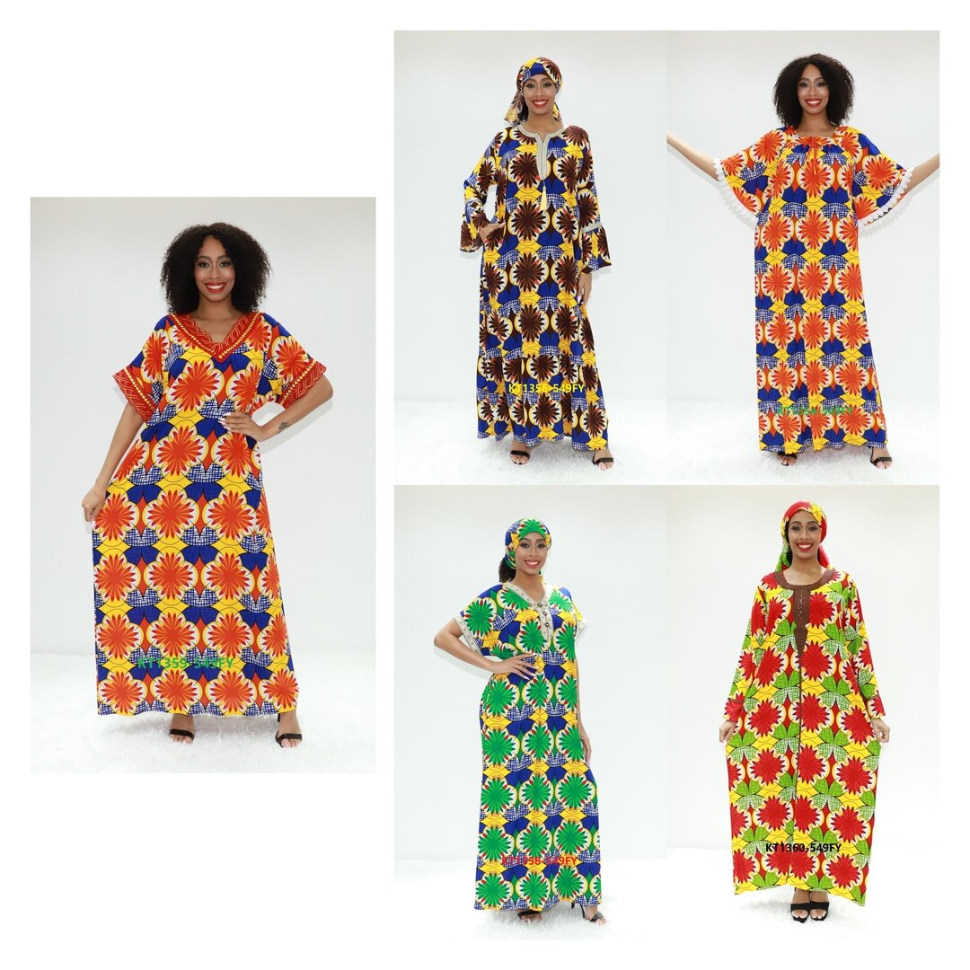 Ropa de África Charry Abaya Fabric KT1359-549Fy Nigeria Clothing Abaya