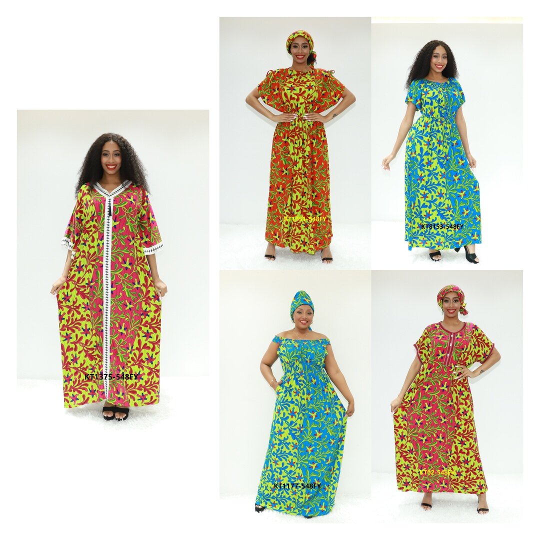 Vestido de África ABAYA ZAPATOS AY KT1375-548FY CONGO ABAYA BOUBOU