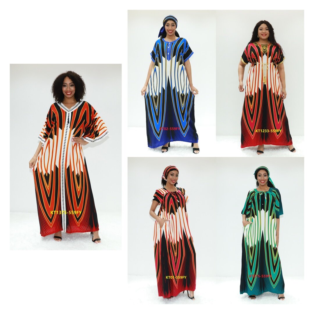 African clothing beaded kaftan AY Fashion KT1375-559FY Cameroon clothing abaya