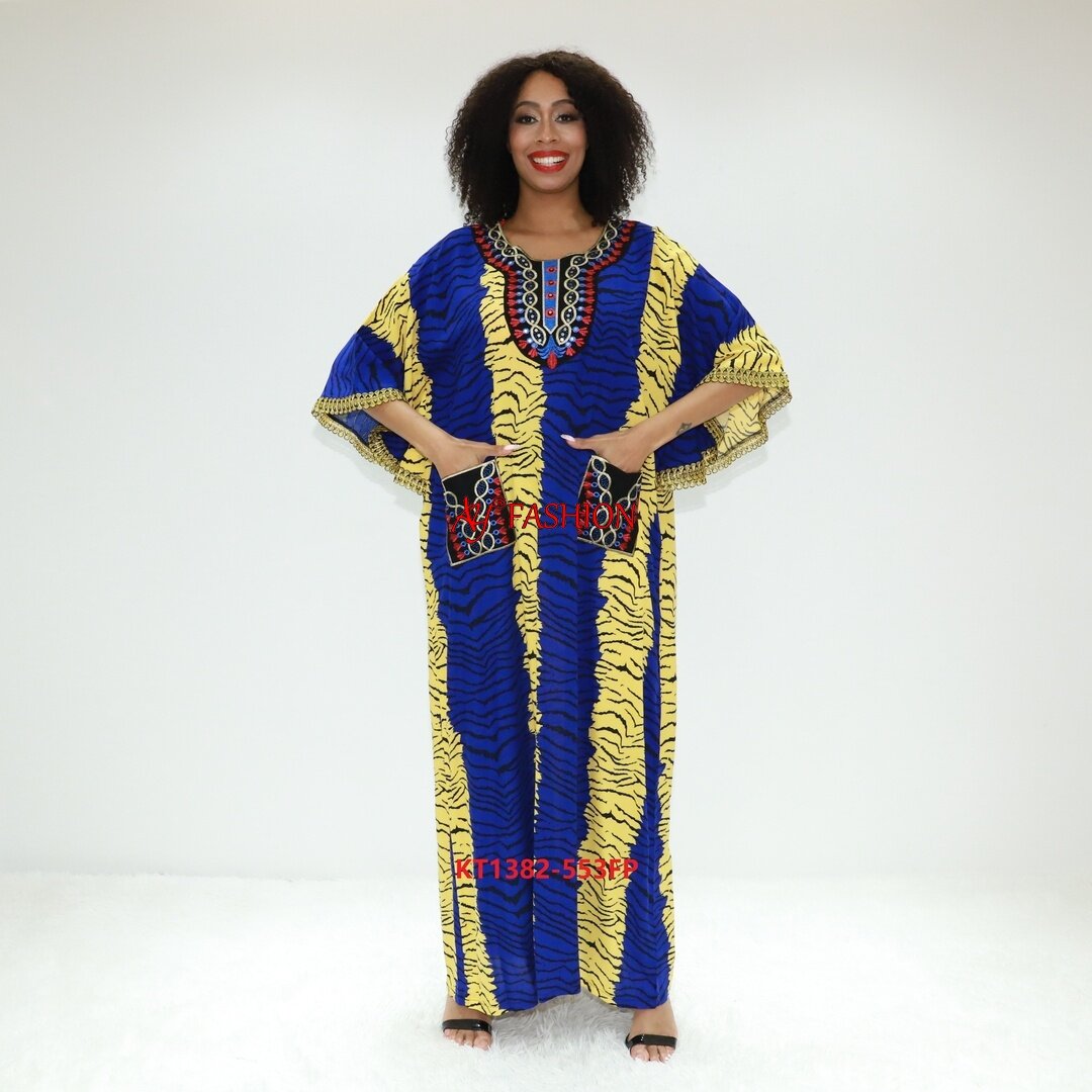 Vêtements islamiques Abaya Versace Designs Ay Fashion KT1382-553FP Ghana Muslim Dress Abaya